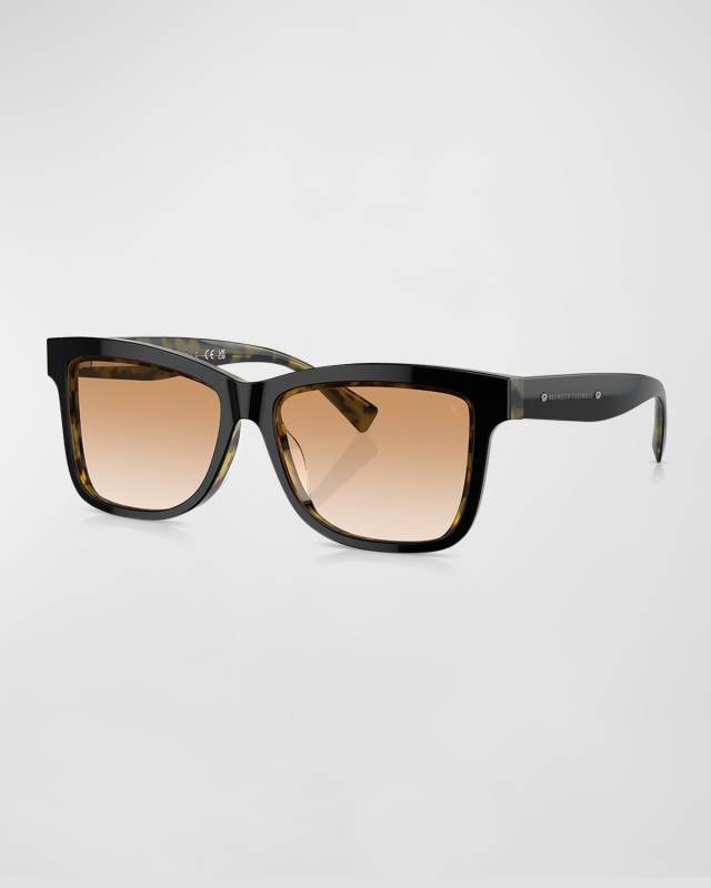 Logo Acetate Butterfly Sunglasses